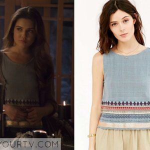 UO x Ecote Embroidered Border Apron Tank Top